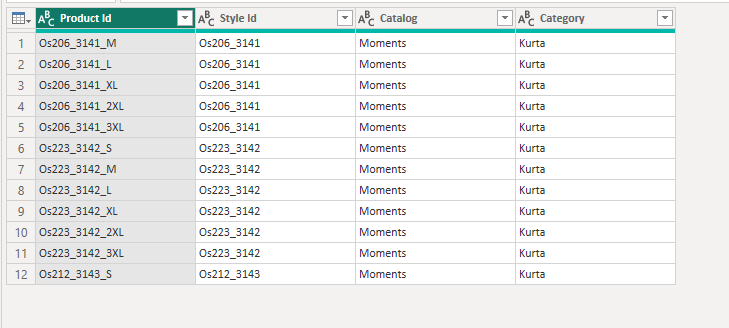 Keep Range of rows output